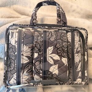 Vera Bradley Grey Floral Print Quilted Bag